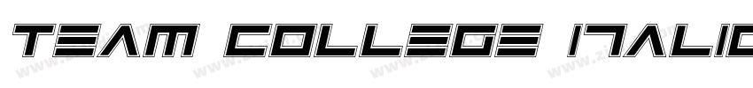 Team College Italic字体转换